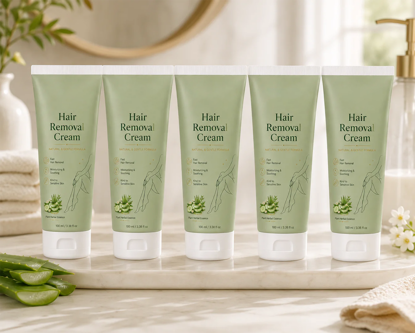 Sproforge ™ Natural Gentle Hair Removal Cream | For Women & Men, Sensitive Skin