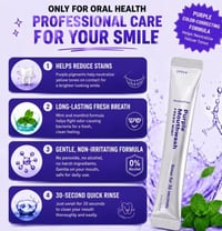 💜Purple Mouthwash Sachets 😁✨ No peroxide. No sensitivity. Just instant brightness.