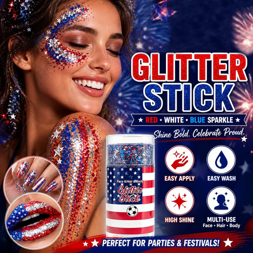 🦅Festive Glitter Stick✨🔔Red, White & Blue Body & Hair Sparkle