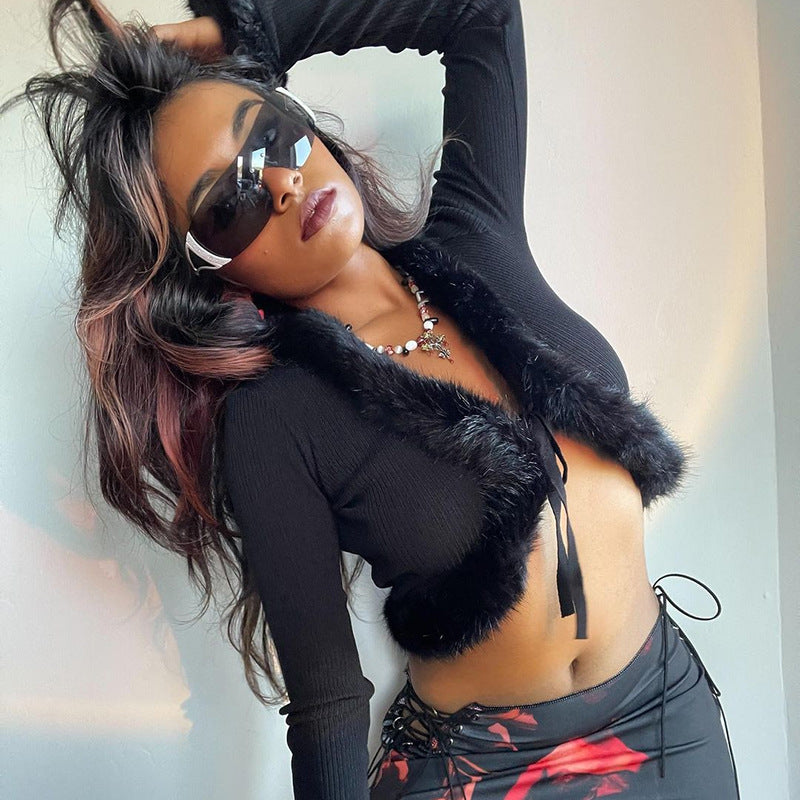 Popular Short Furry Top