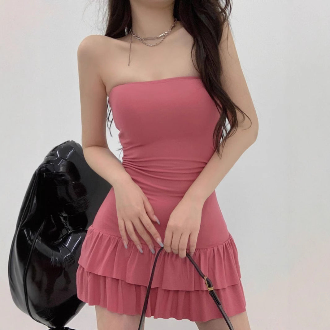 Spicy Girl Slim-fit Cake Mini Skirt