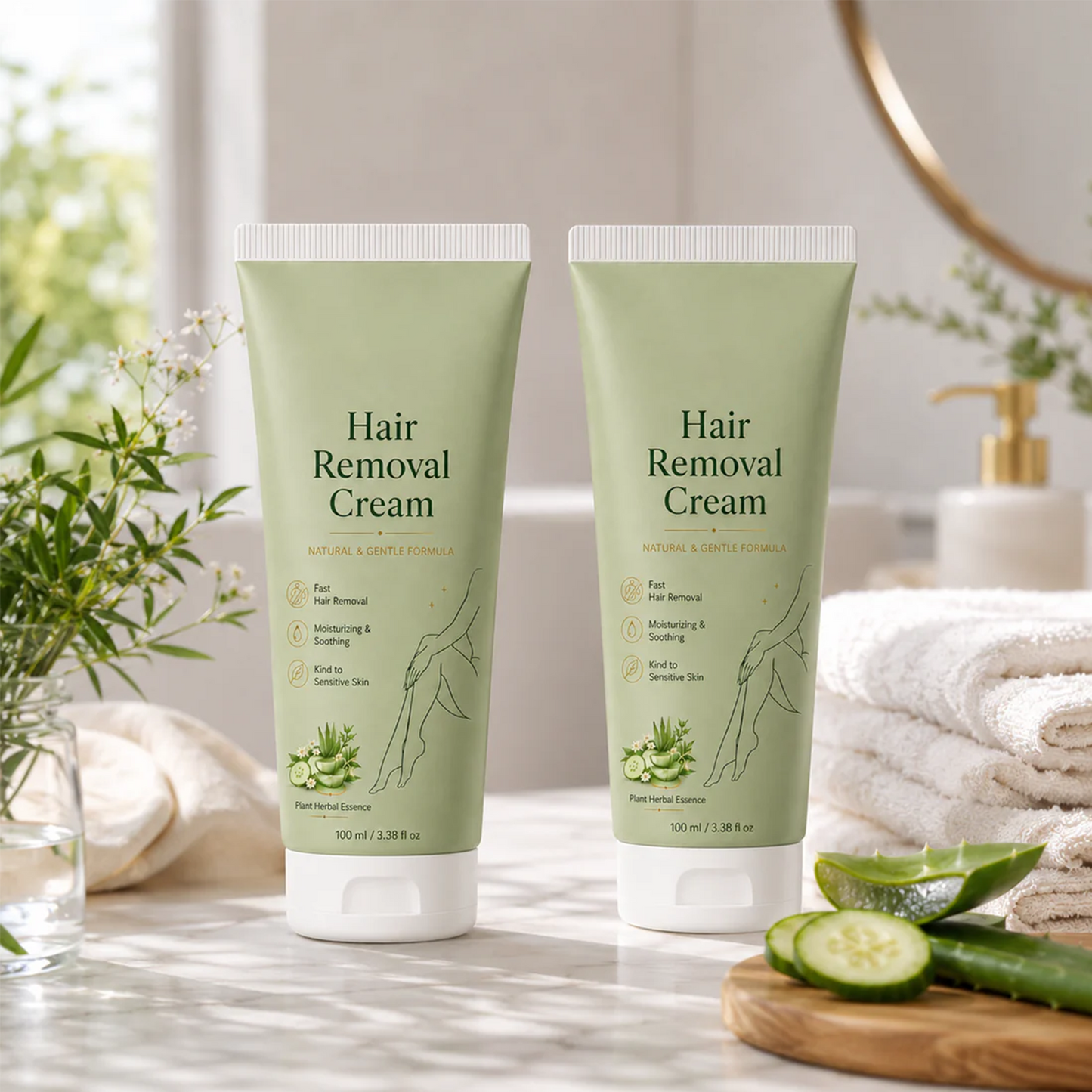 Sproforge ™ Natural Gentle Hair Removal Cream | For Women & Men, Sensitive Skin