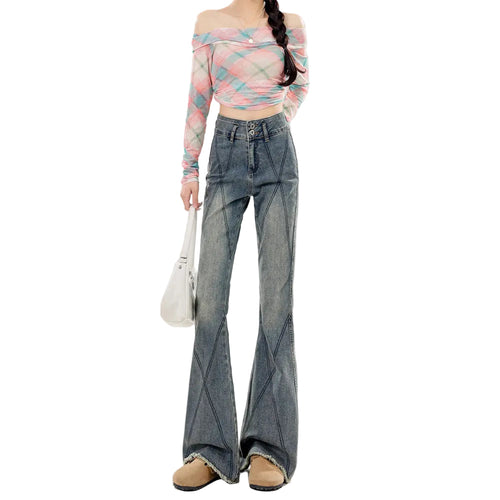 Style Bootcut Jeans For Women American Vintage Design