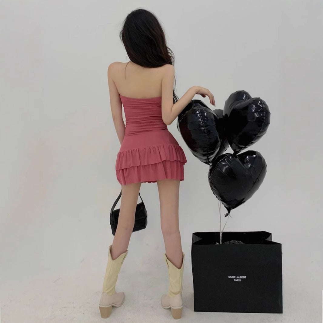 Spicy Girl Slim-fit Cake Mini Skirt