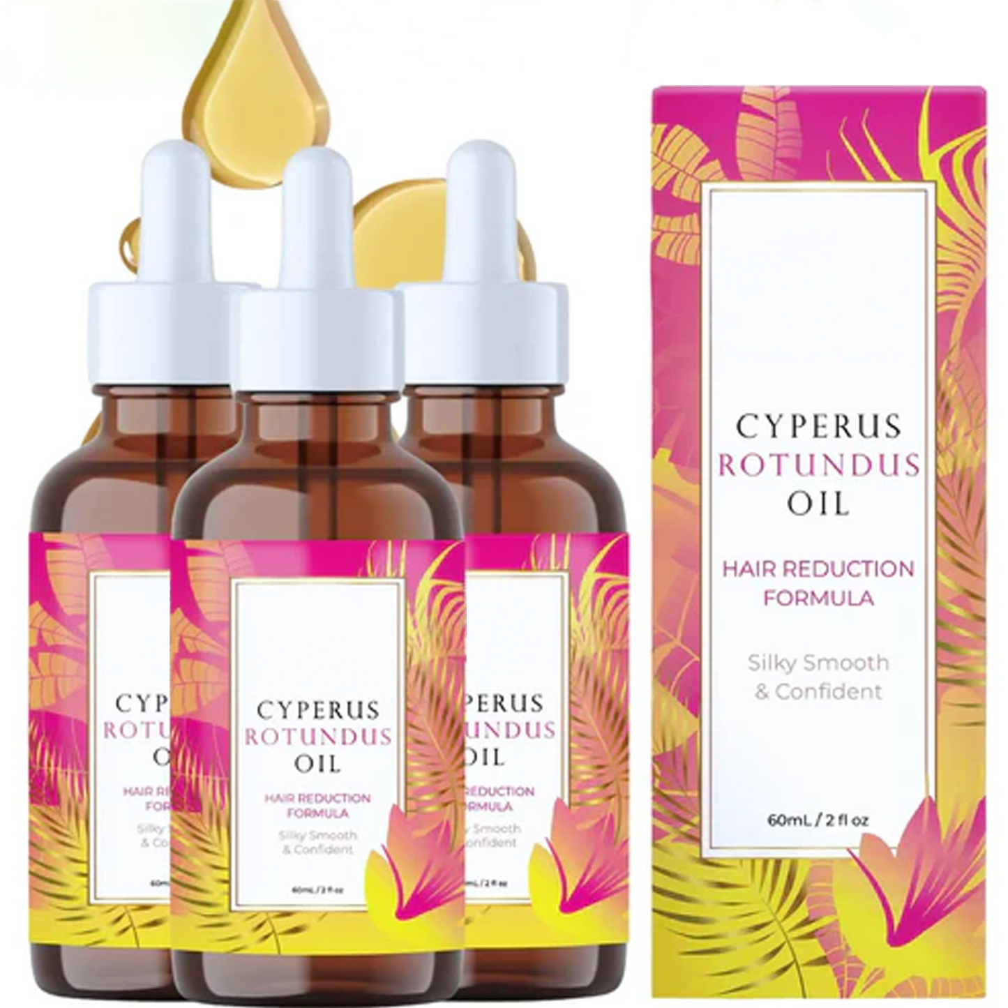 Sproforge Beauty Cyperus Rotundus Oil for Natural Hair Reduction - 60ml/2oz
