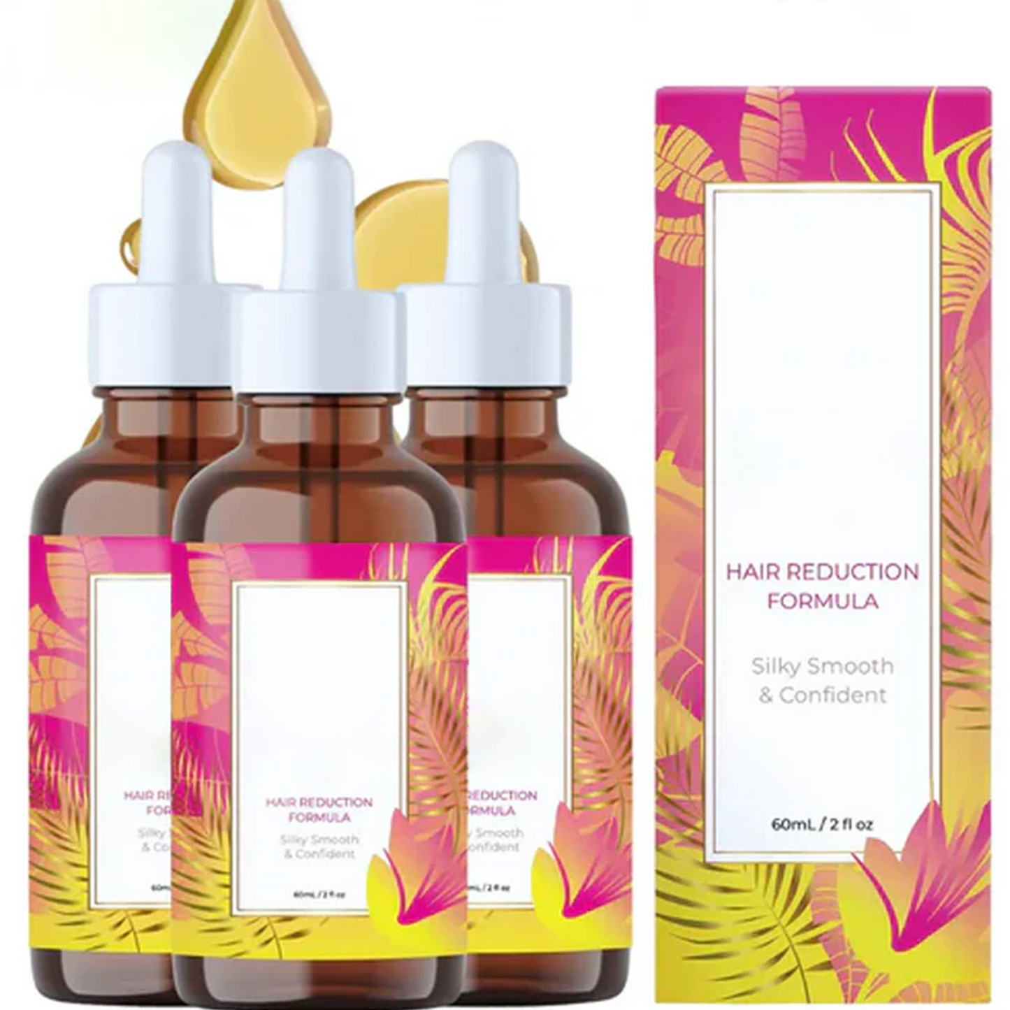 Hair Removal Essence Oil for Natural Hair Reduction - 60ml/2oz