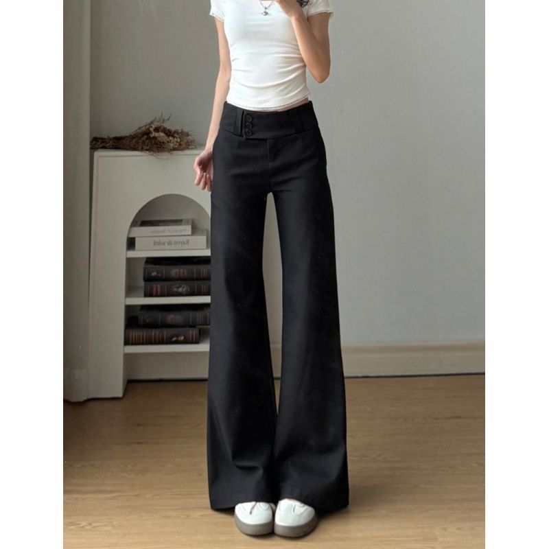 High-Waisted Wide-Leg Pocket Trousers