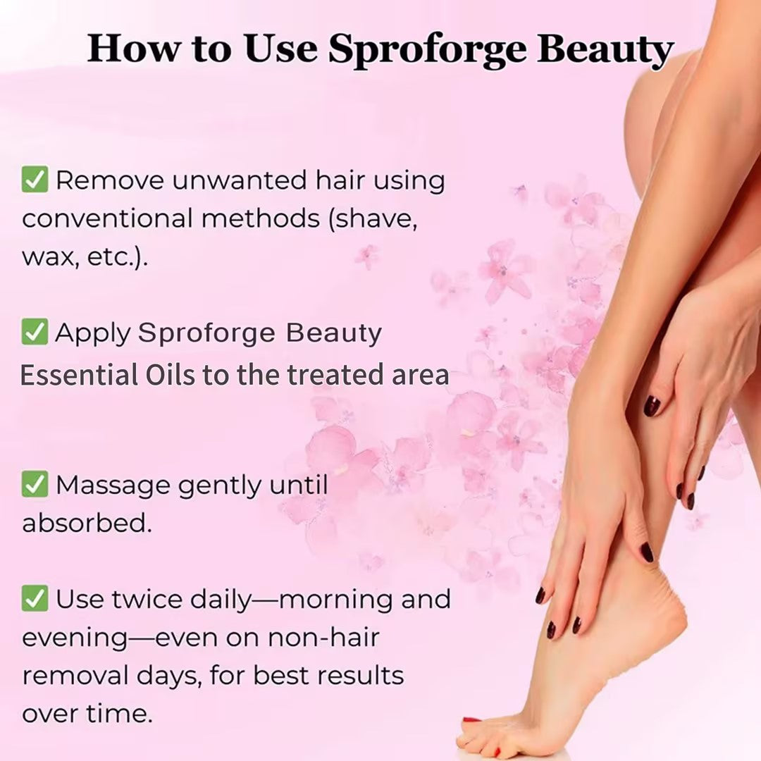 Hair Removal Essence Oil for Natural Hair Reduction - 60ml/2oz